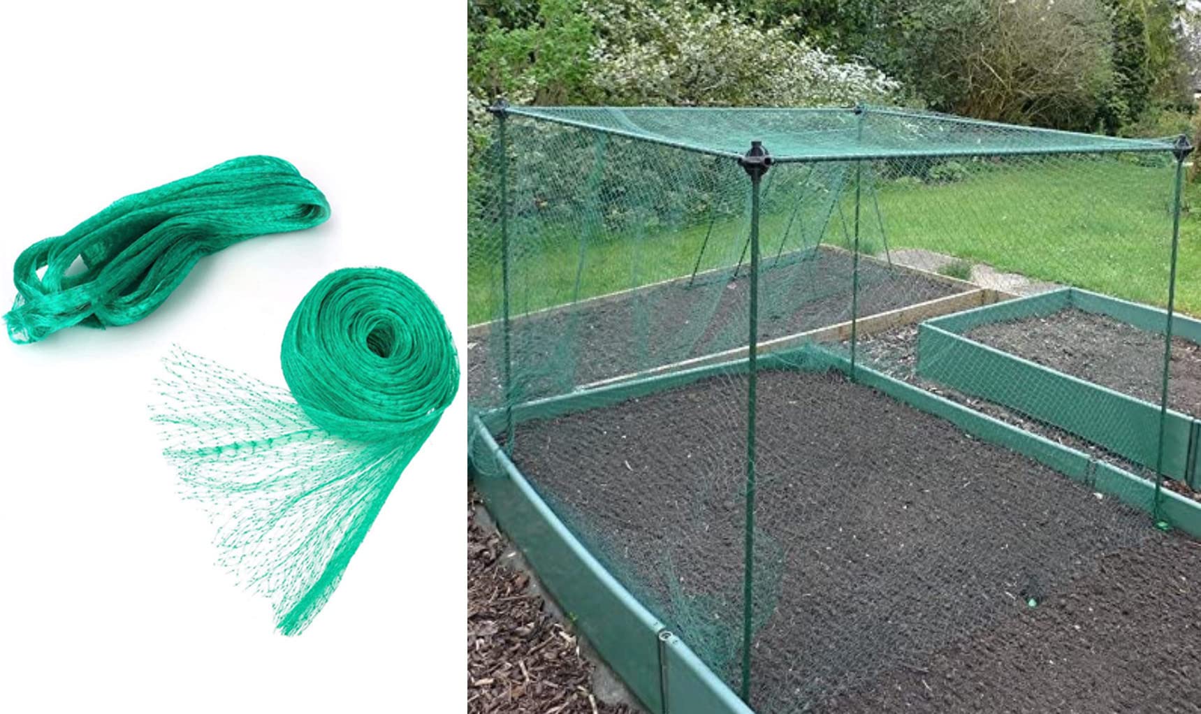 STYLE FACTORY - Nylon Bird Net/Agriculture Net/Balcony Net 50mm Hole 30 x 20 FT (600 sqft) Light Weight Long lusting net, Green (NETGR20009)