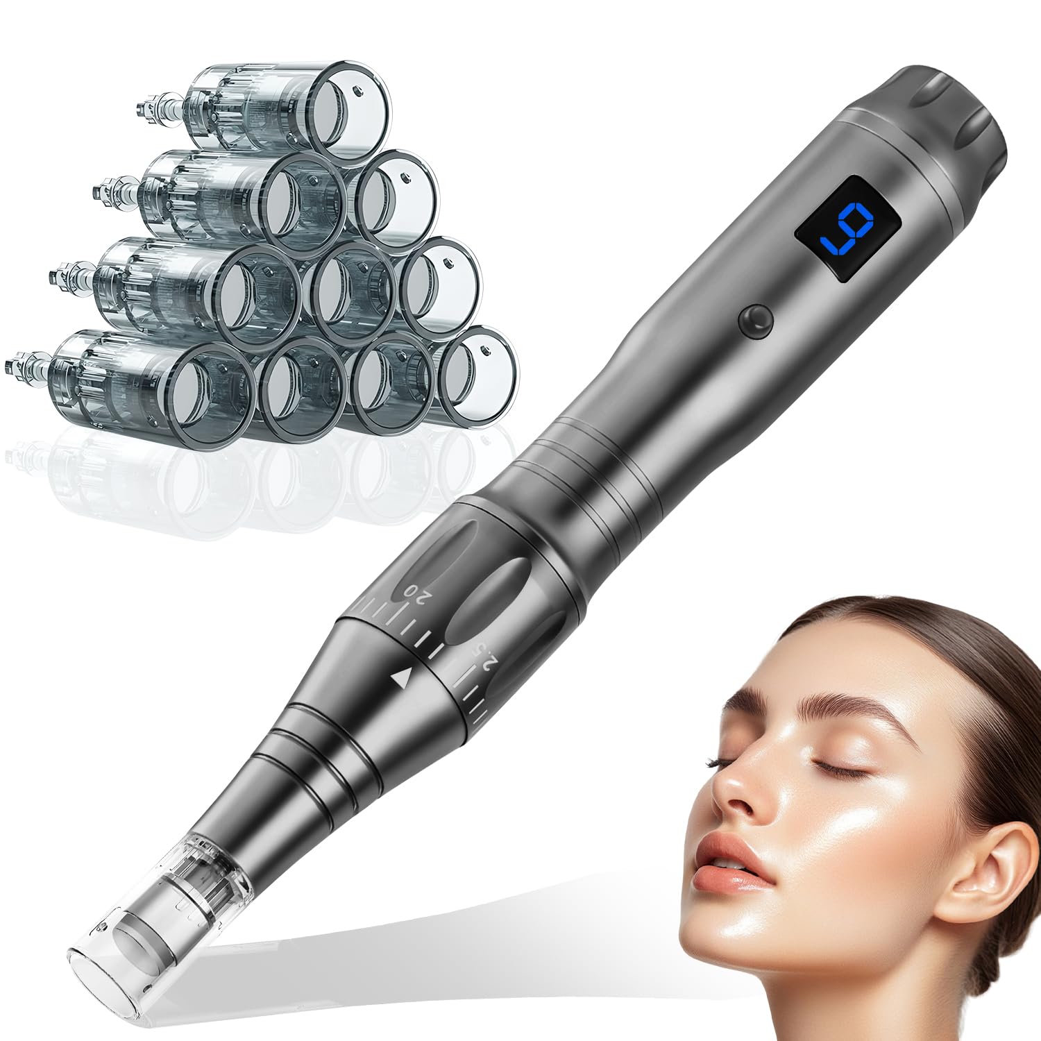 Derma Roller Pen Microneedling Roller 0 25mm Dermabrasion Roller for Face Skin Microneedle Roller At Home Use