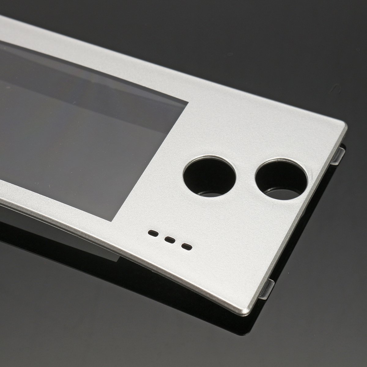 C-FUNN Sostituzione Frontale Guscio Frontalino Cover Caso per Nintendo Gameboy Micro Gbm - Argento