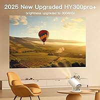 Vista 3 de [Aplicaciones integradas y actualizadas en 2025] Mini proyector con Wi-Fi 6 y Bluetooth 5.4, soporte 1080P 4K Full HD, Auto Keystone 360° Proyector