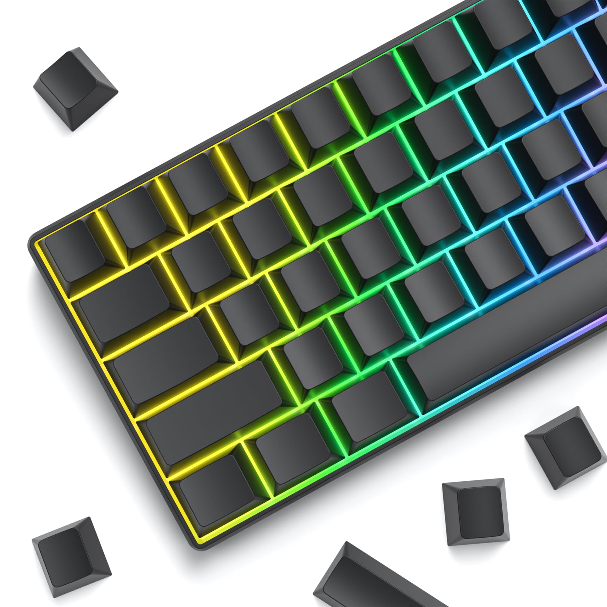 Amazon | Cherry プロファイル ブランク PBT キーキャップ 129 個入り 