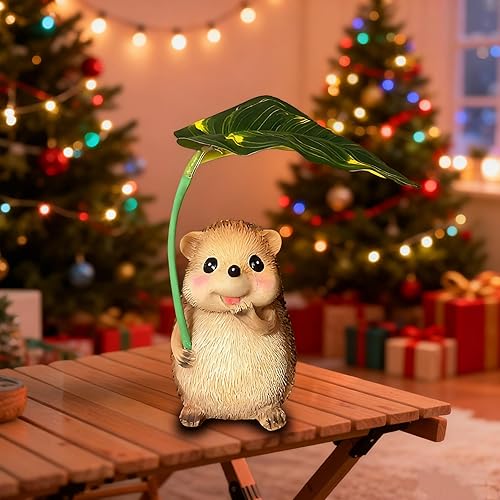 Miniatura 8 de Estatuas solares de jardín de ranas para decoración de jardín, luces con paraguas para exteriores, decoración de patio, decoración de patio al aire