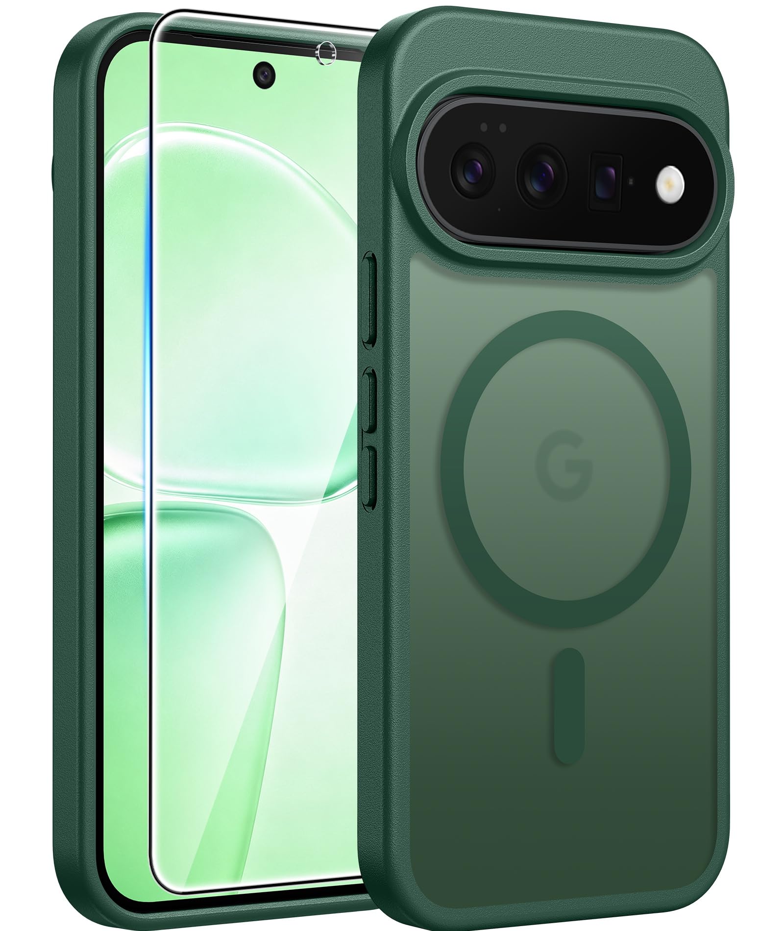 FNTCASE for Google Pixel 11 Pro XL Case Green: Compatible with MagSafe