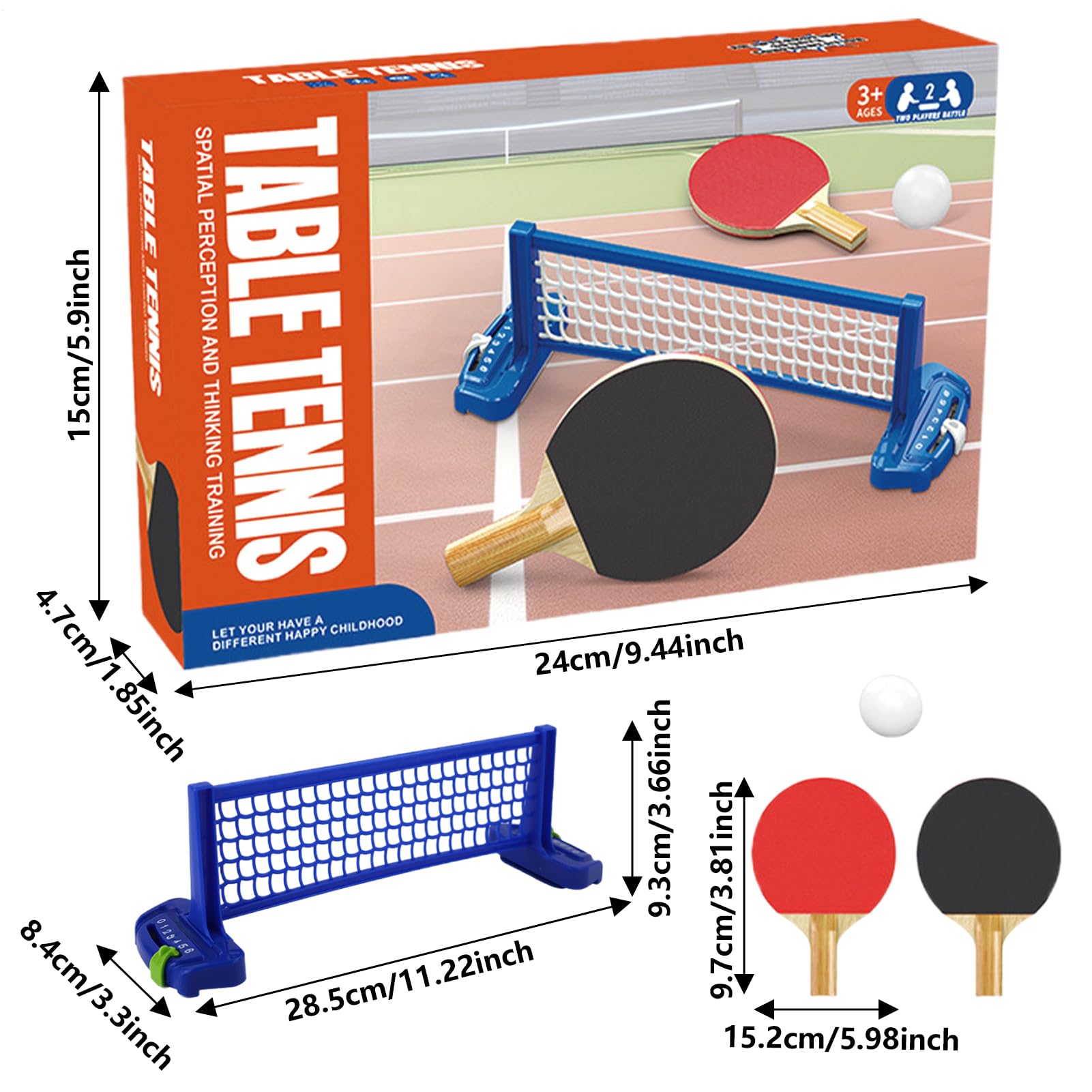 Set Gioco Tennis Tavolo,Gioco Sportivo Con Pallina Da Tavolo | Gioco Interattivo Per Adulti Adolescenti Famiglia Feste Viaggio Casa Scuola Compleanno Intrattenimento Indoor