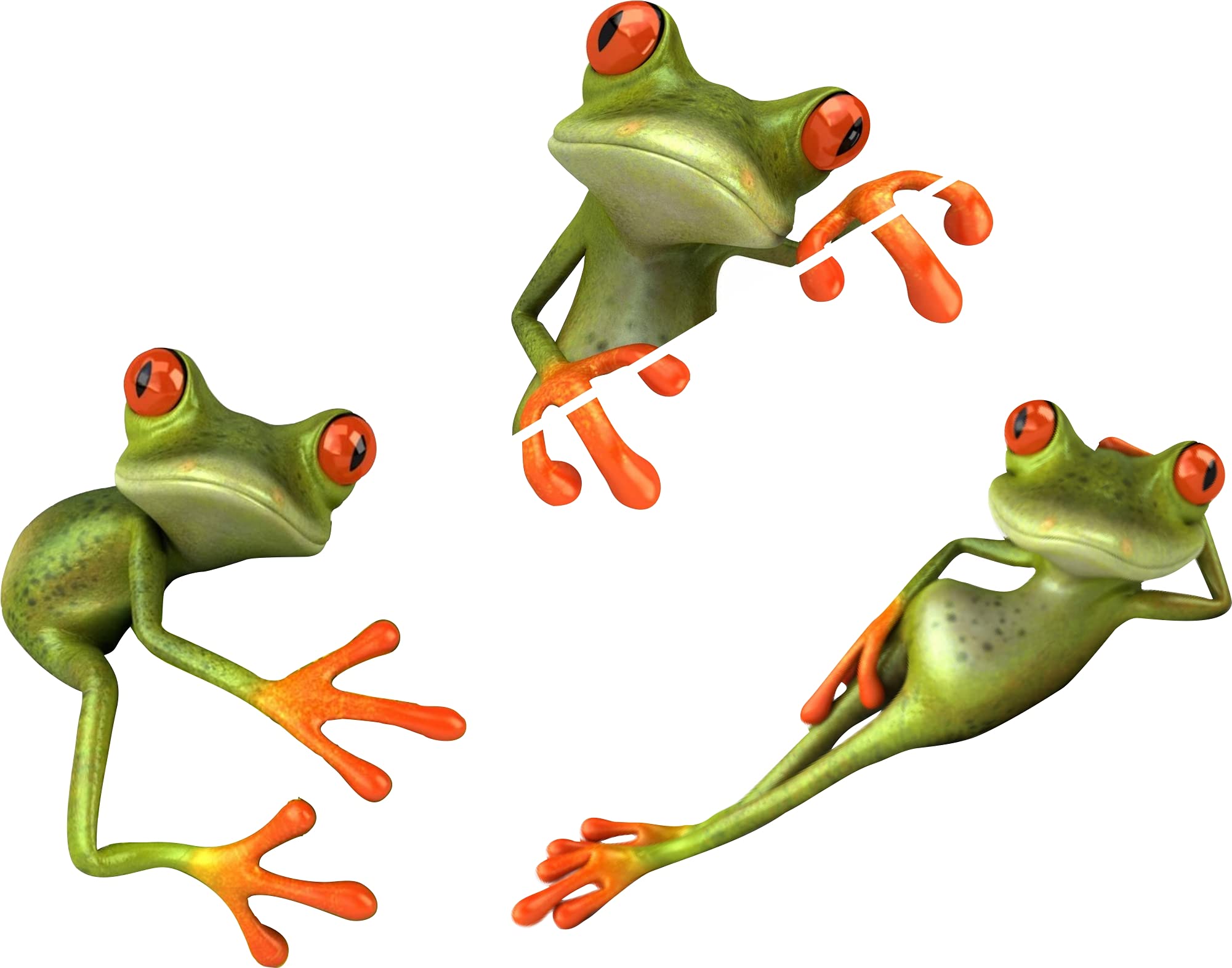 ZEDEF Crazy Frog self Adhesive car Sticker, UV Protected PVC Vinyl die Cut Decals