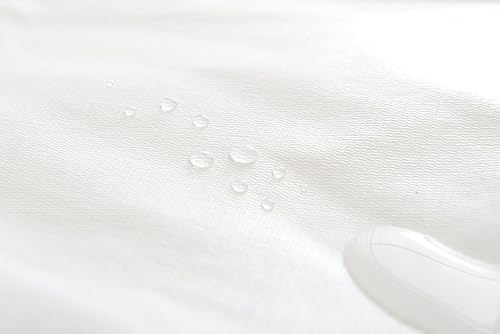 Miniatura 9 de Cheer Collection Protector de colchón impermeable para incontinencia, funda de colchón elástica transpirable y silenciosa (tamaño matrimonial, 54 x