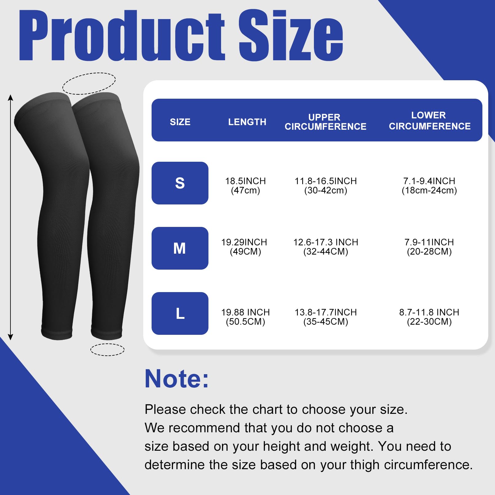 Cptoion 3 Pairs Leg Sleeves,Kids Long Compression Leg Sleeves,Full Length Leg Sleeves UV Protection,Non Slip Basketball Leg Sleeve for Youth Boy Girl Sport Running (Black, White, Gray) (Small)