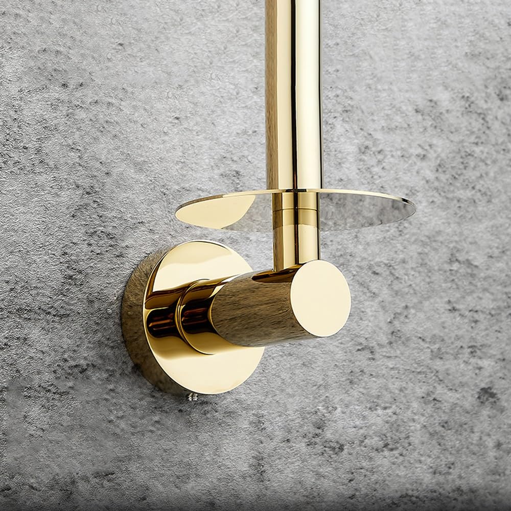 Portarotolo di carta igienica da parete per bagno, cucina, bagno (argento)