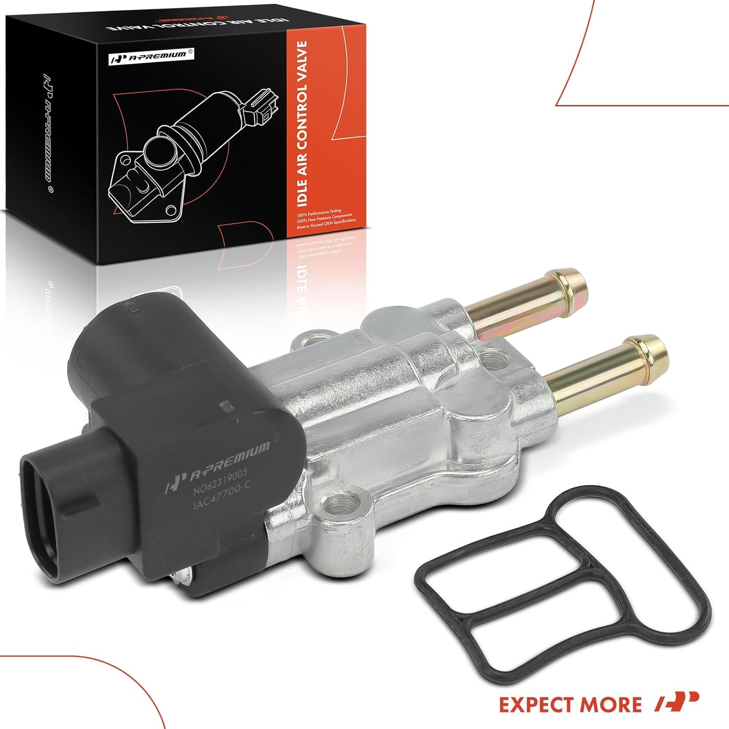 A-Premium Fuel Injection Idle Air Control Valve Compatible with Toyota Corolla 2002-2006, Matrix 2003-2006/2009 & Pontiac Vibe 2003-2006, 1.8L, Replaces# 2227022061