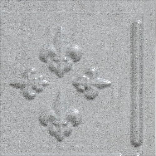 FASÄDE Fleur-de-lis - Panel decorativo de vinilo para salpicaduras en cachemira (muestra de 6 x 6 pulgadas)