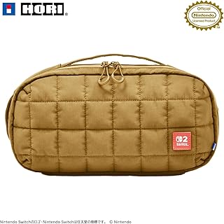 【任天堂ライセンス商品】キルティングミディアムポーチ for Nintendo Switch™ 2 ベージュ【Switch2・Switch両対応】