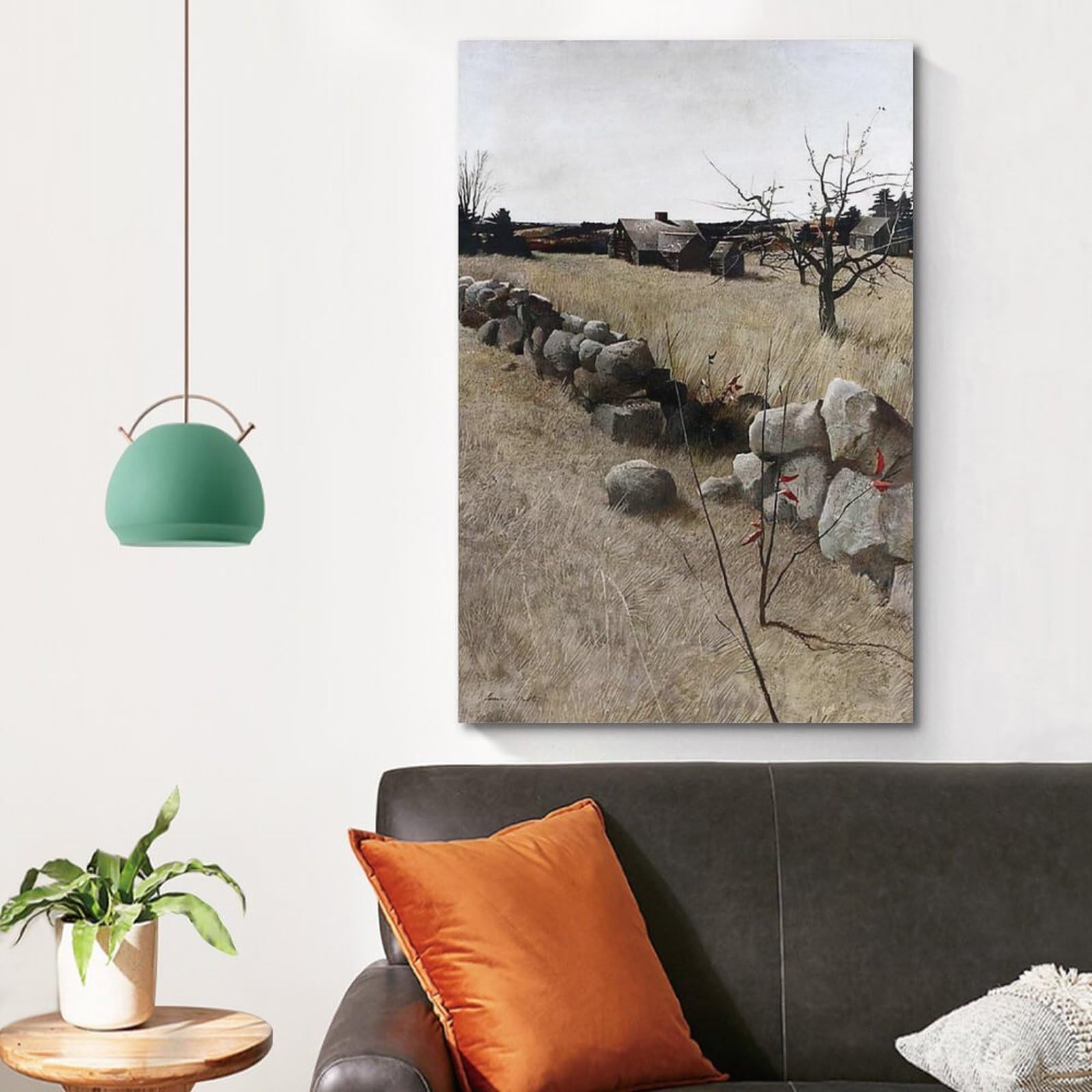Amazon.com: Andrew Wyeth Famous Art poster The Stone Fence Canvas 