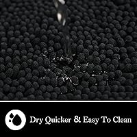 Vista 6 de Alfombras de Baño Tapete de Baño de Chenilla Juego de 3 Piezas, Súper Absorbente, Respaldo Antideslizante de PVC Resistente, Tapetes de baño