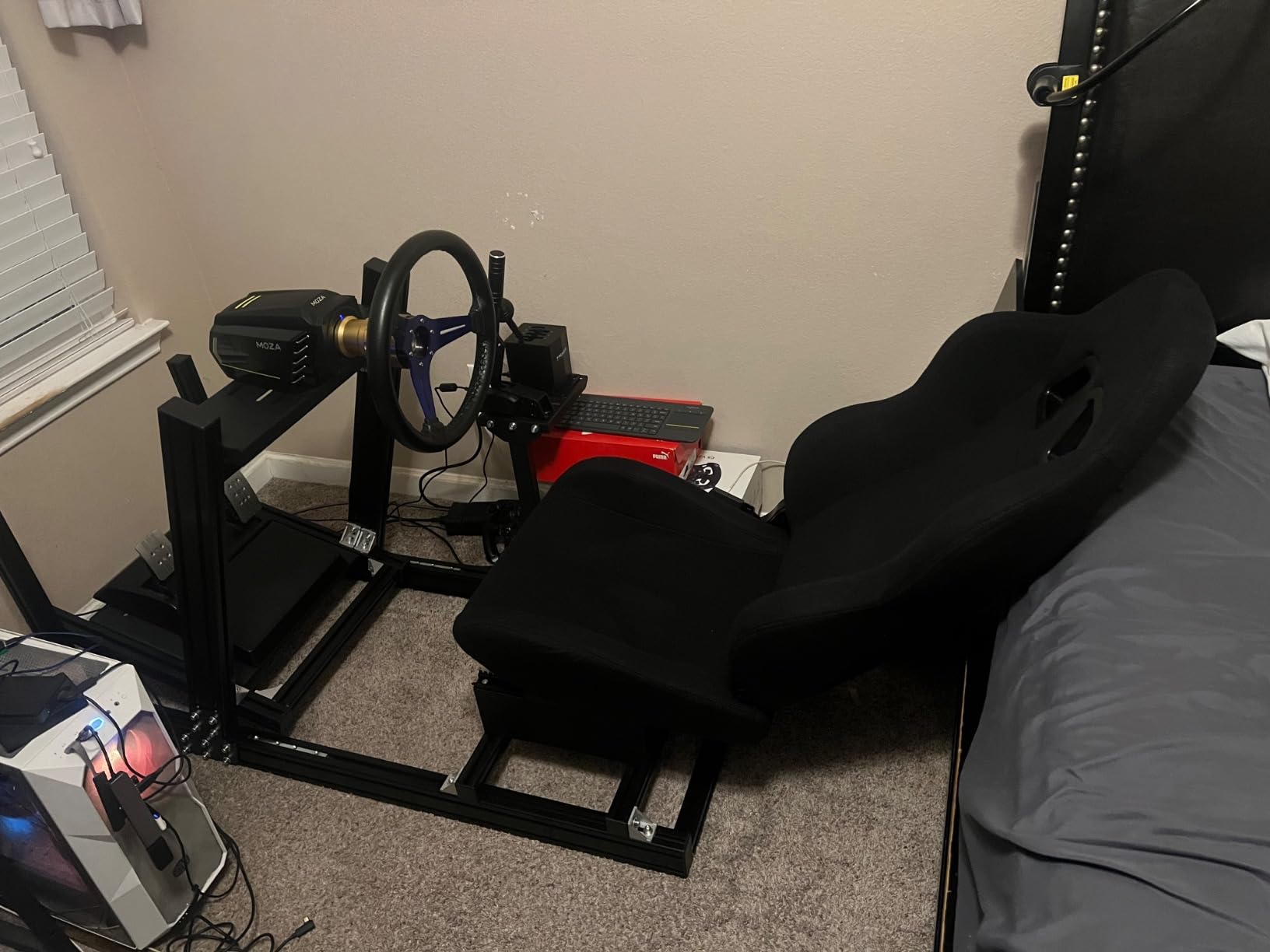 Marada Sim Rig $16/mo - Finance Marada Aluminum Profile Racing Simulator Cockpit with ...