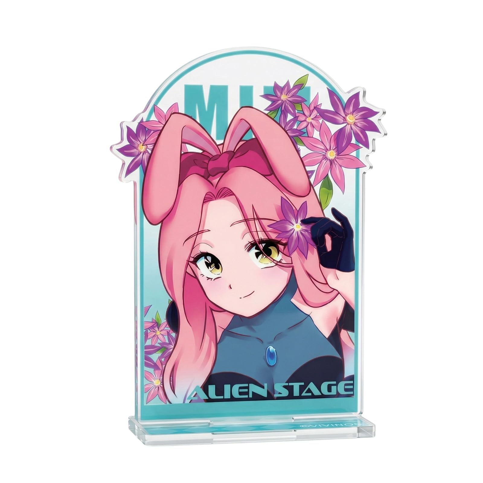 YJacuing Alien Stage Rabbit Series Acrylic Stand โ 4.3 x 2 Inch Anime Desk Decor, Officially Licensed ALNST Tabletop Artwork (Mizi)