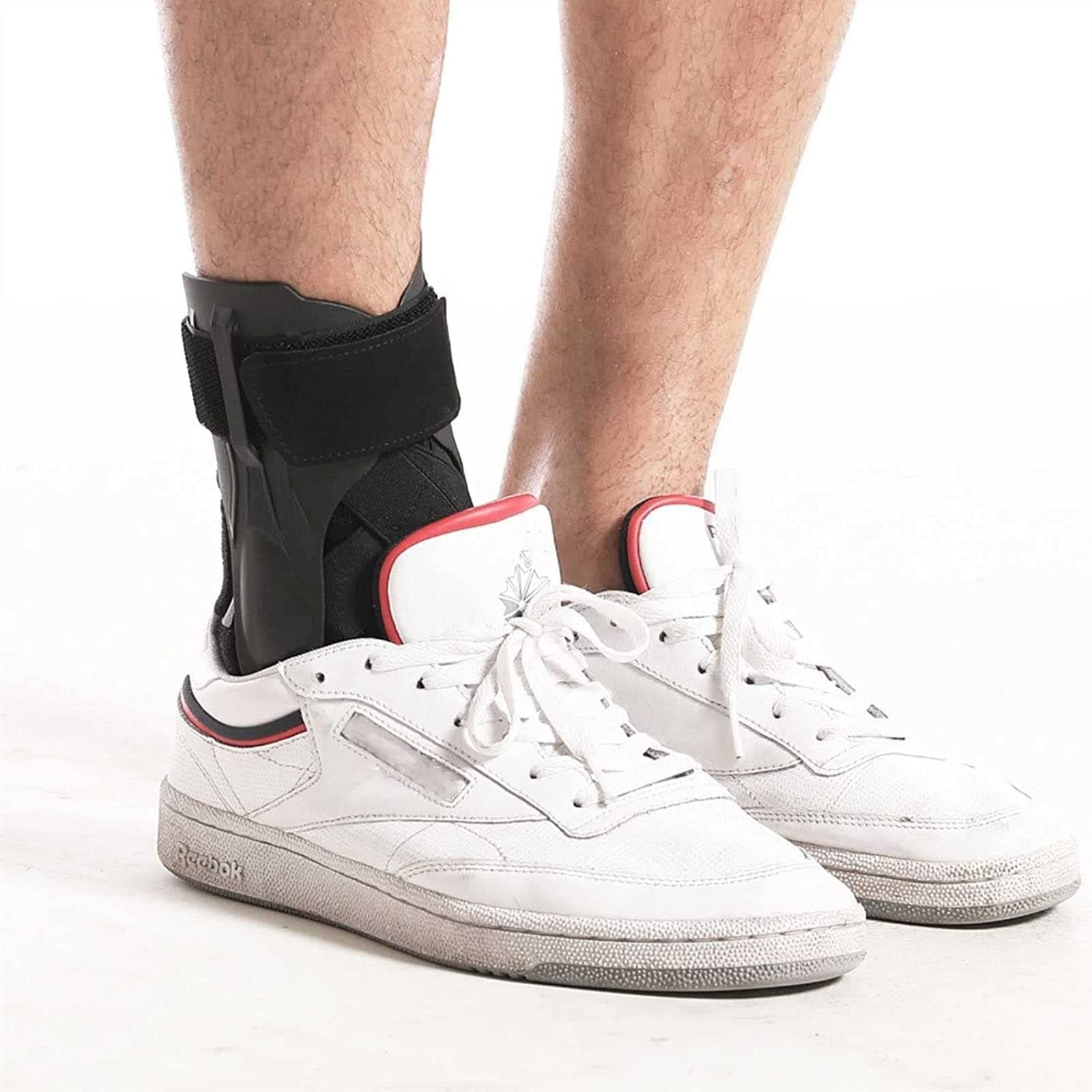 Bota para caminar Bota para fracturas para pies rotos para esguinces de tobillo Correa ajustable de punto Soporte de tobillo Correa deportiva Fijación de tobillo Tobillera de compresión Tobillera pa