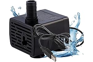 Ultra-Quiet 5V Submersible Water Pump for Pets, Fountains, and More
