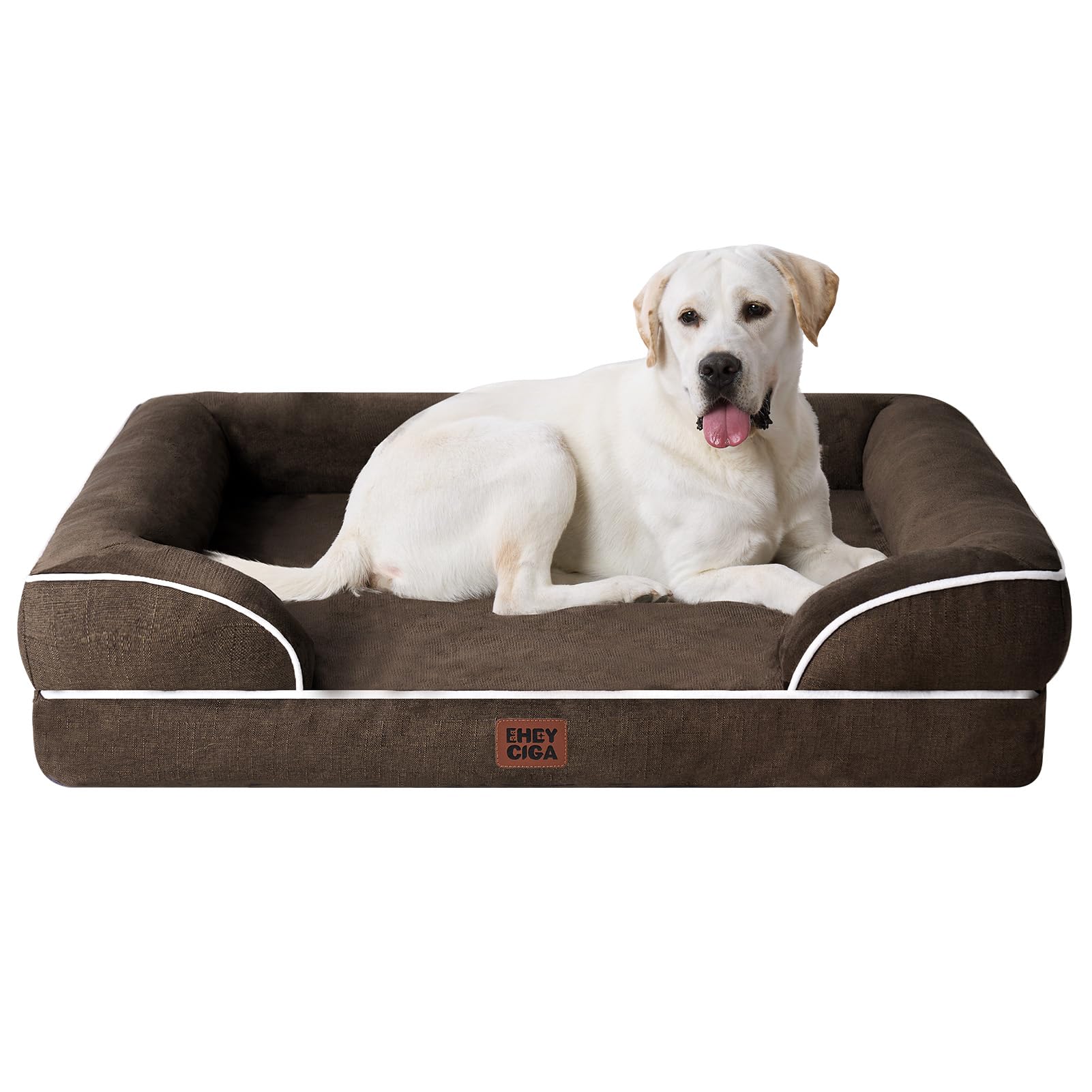 EHEYCIGA Orthopedic XXL Dog Bed, Waterproof Washable XL Big Pet Bed 46"