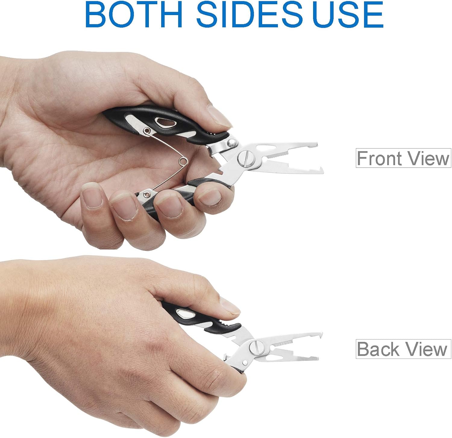 Fishing Pliers, Multi Function Fish Pliers, Stainless Steel Fishing Needle Nose Pliers, Hook Removers, Braided Line Cutters, Split Ring, Best Saltwater Fishing Pliers with Sheath and Coiled Lanyard : Sports & Outdoors