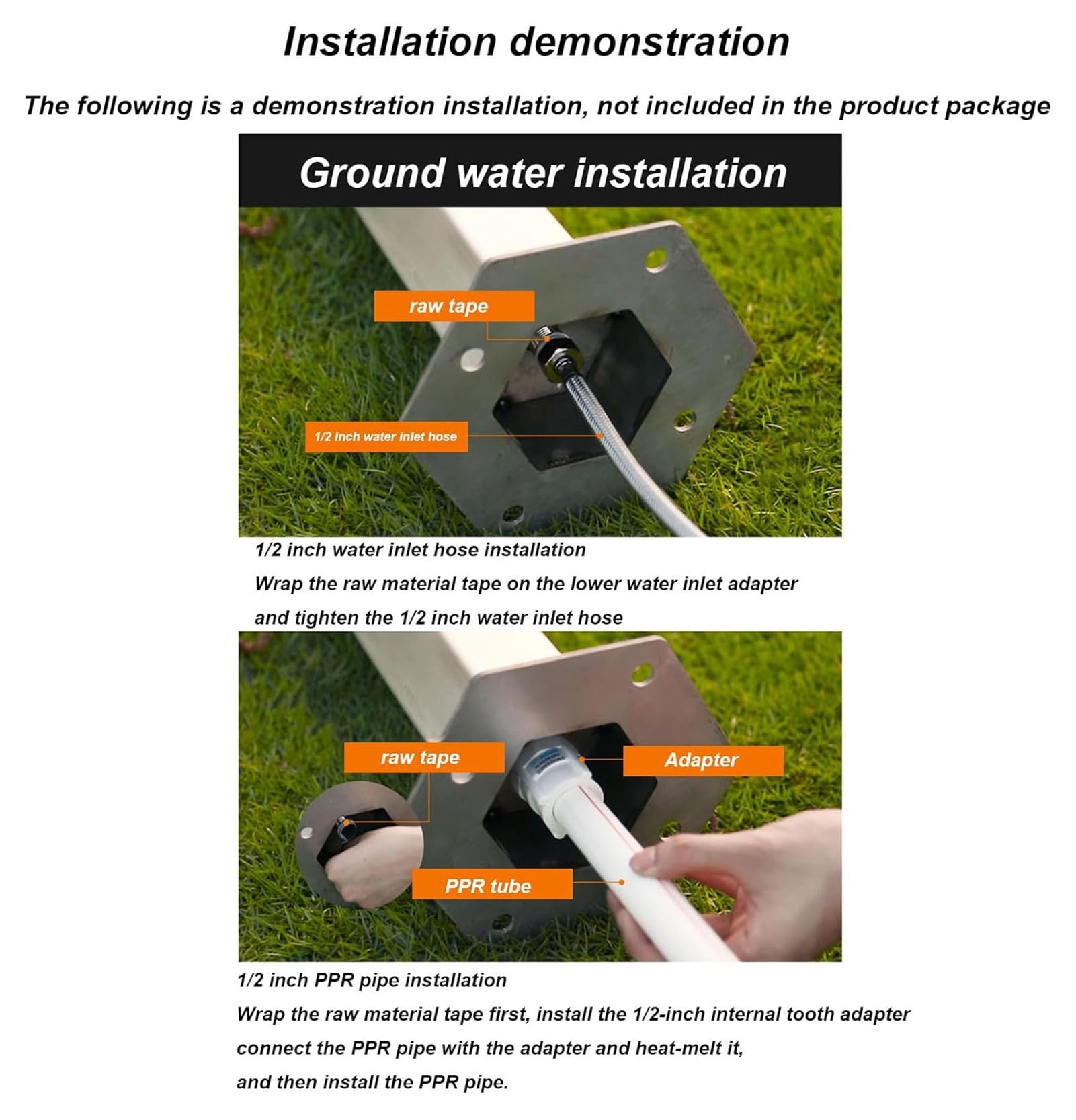 Piscina Rotonda In Vinile Bianco Con Parete Rigida, Meno Di 12 Piedi Di Lunghezza E Meno Di 5 - Foto 8