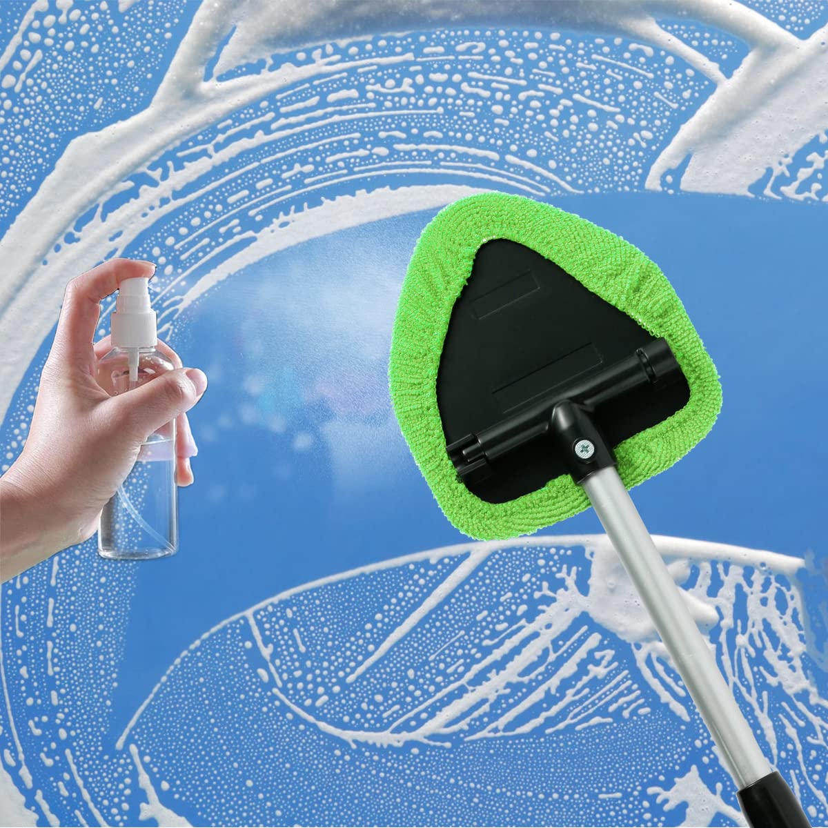 Brosse De Nettoyage De Pare-brise De Voiture Extensible De 47 Cm