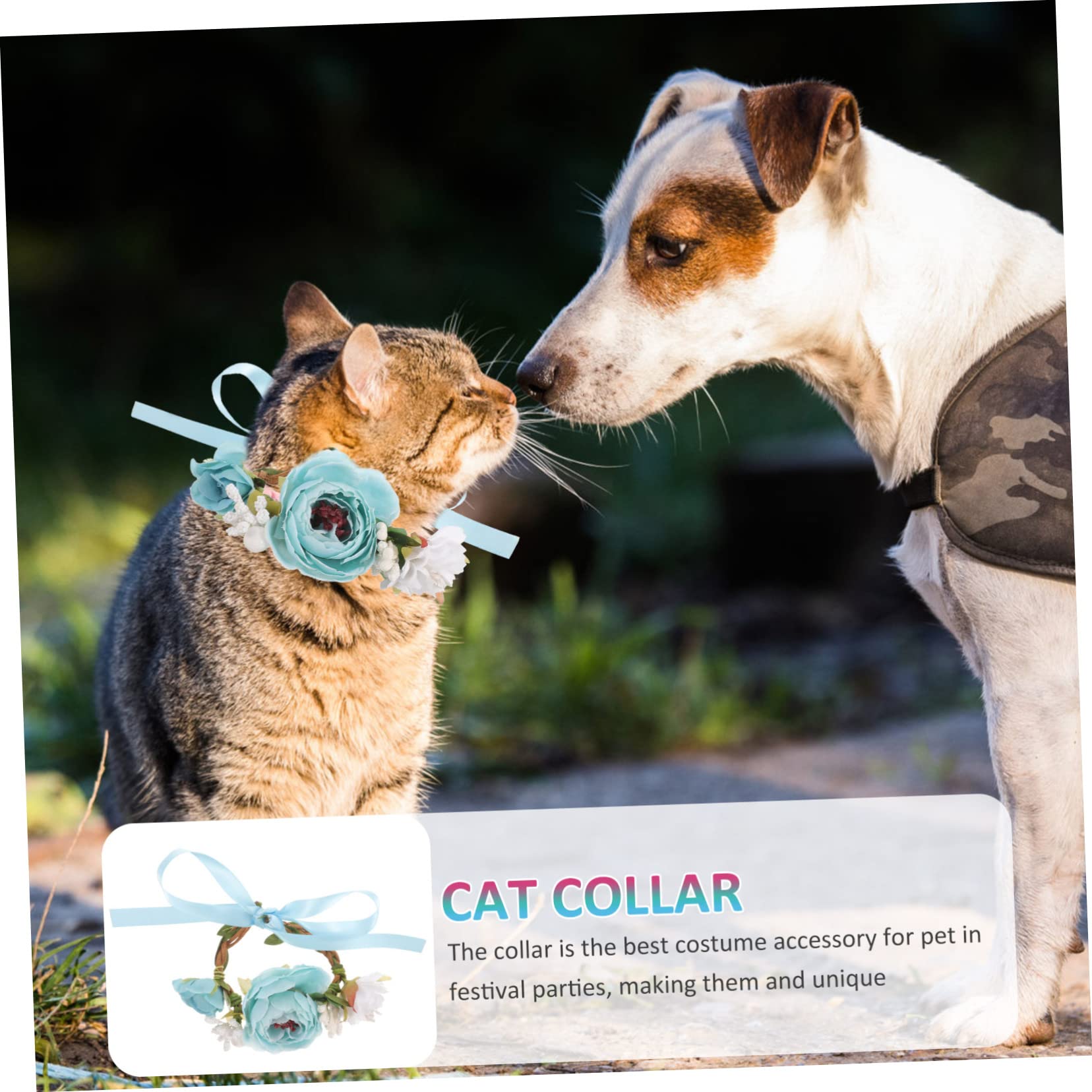 POPETPOP 4 Pz collare per animali domestici collare per cani gatto bel per gatti ghirlanda arredamento adorabile da gattino ornamento del del gatto coniglio collana