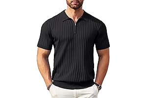 Exquisite Men's Zipper Polo: A Fashionable Staple