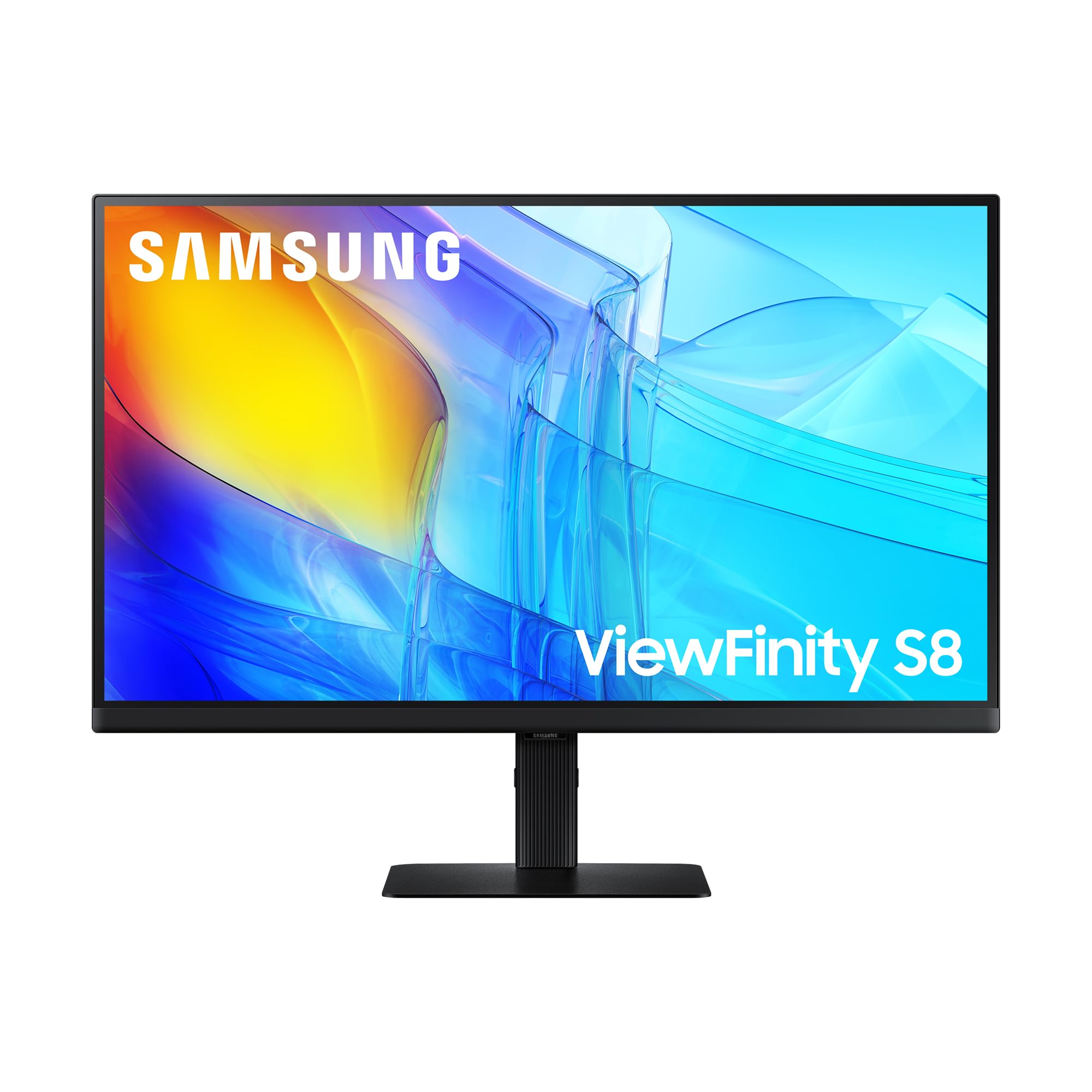 Samsung Écran PC Plat ViewFinity - S80D 27'', 4K Résolution 3840x2160, Dalle IPS, HDR10, 350 cd/​m2, Installation One Click, Orientable, Inclinable, Support Mural VESA, Ports HDMI et DP