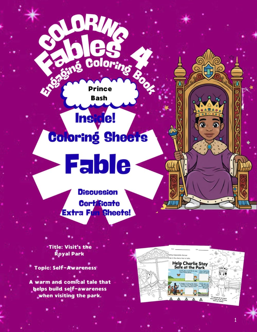 Prince Bash Visit's the Royal Park: Engaging Coloring Book
