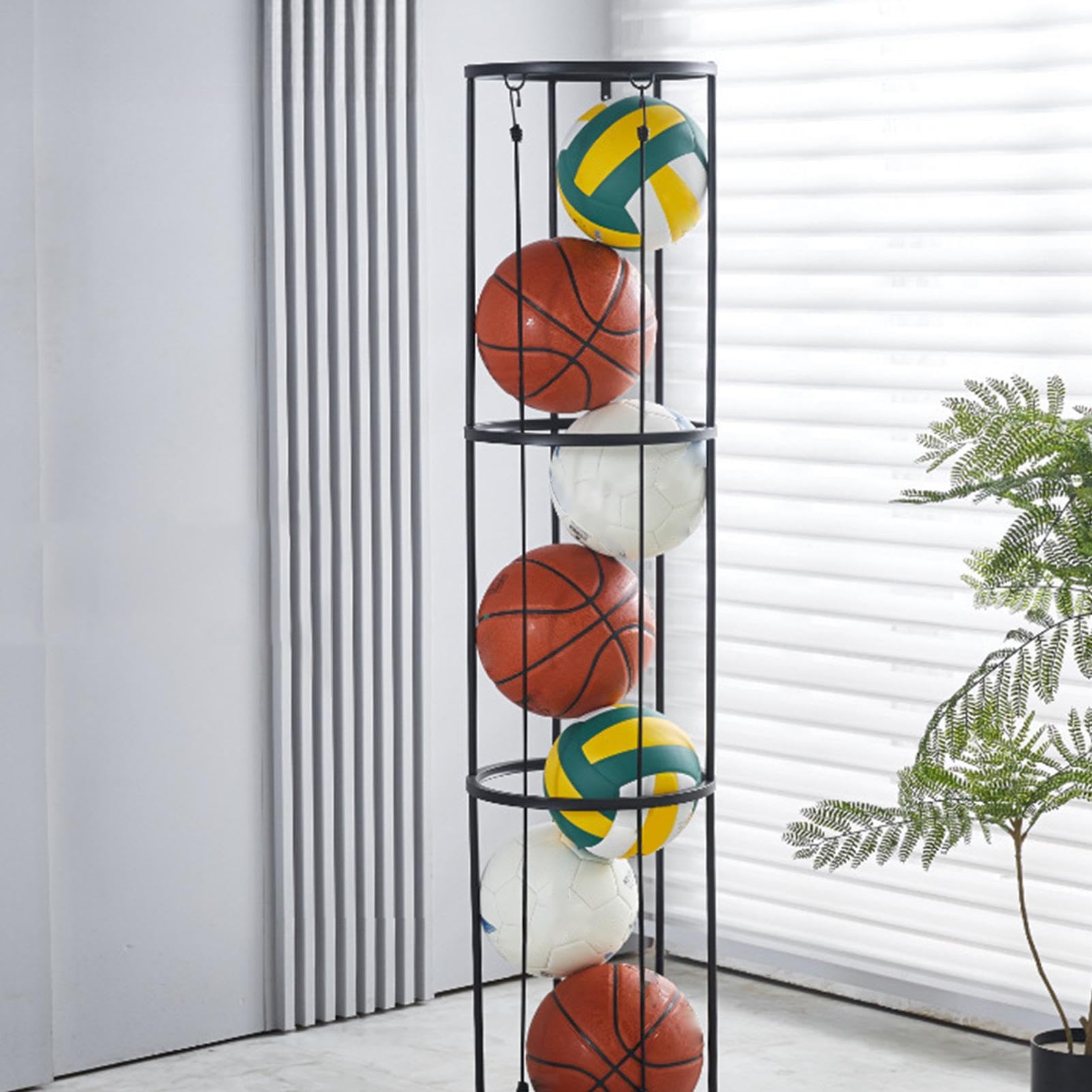 Supporto Per Pallacanestro EVDZNA - Struttura Mobile Verticale, Per Basket, Calcio, Pallavolo - Foto 7