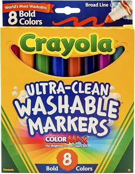 Crayola 8 Ct Bold Broad-Line Washable Markers