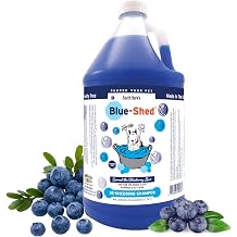 South Barks Blue-Shed Shampoo for Dogs and Cats One Gallon | Brightening | Deshedding | Long-Lasting, Blueberry Scent | Cruelty-Free | Paraben-Free | Biodegradable and Non-Toxic | Made in The USA