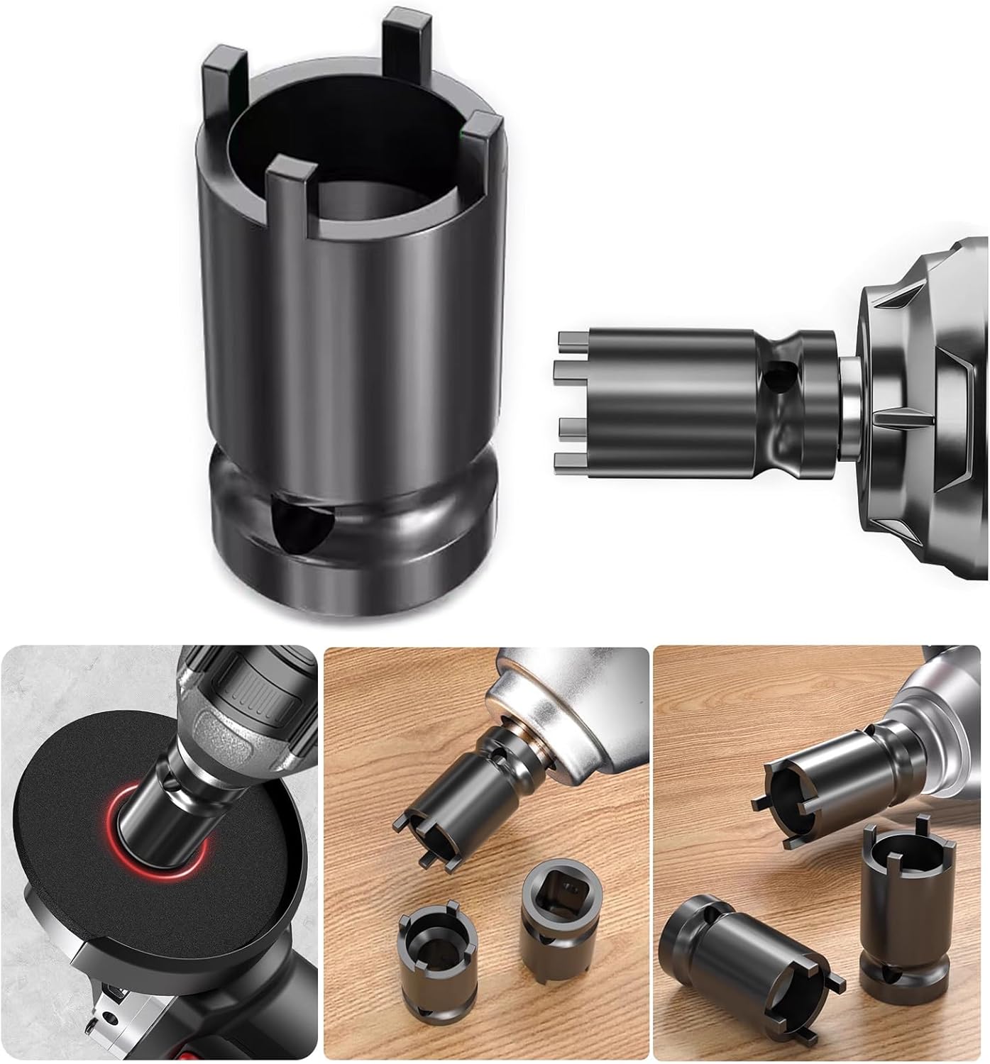 Angles Grinder Socket Electric Wrench 4 Pronged Spanner For Quick Flange Nut Removal Power Tool Maintenance