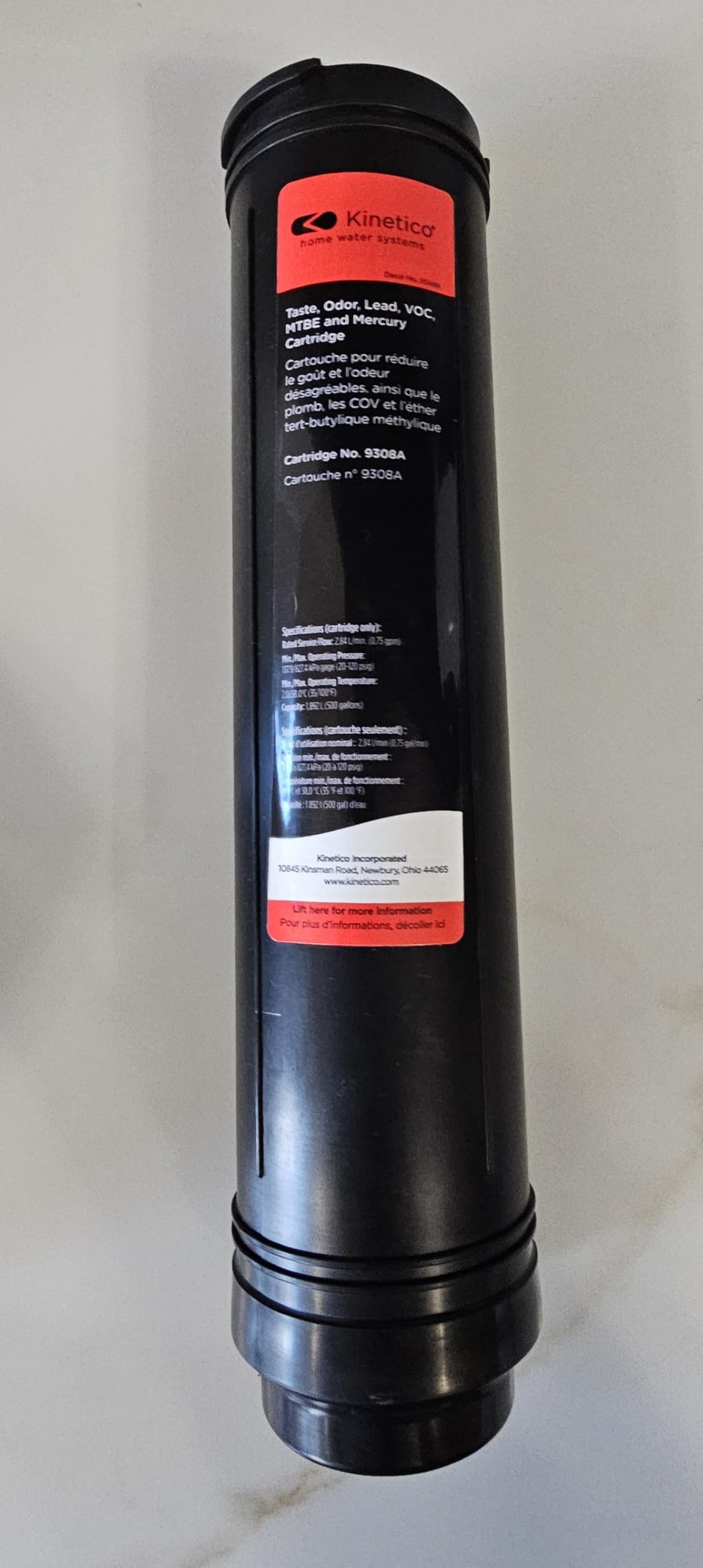 KINETICOAquaGuard Replacement Filter Cartridge, MAC7500 or 9308A