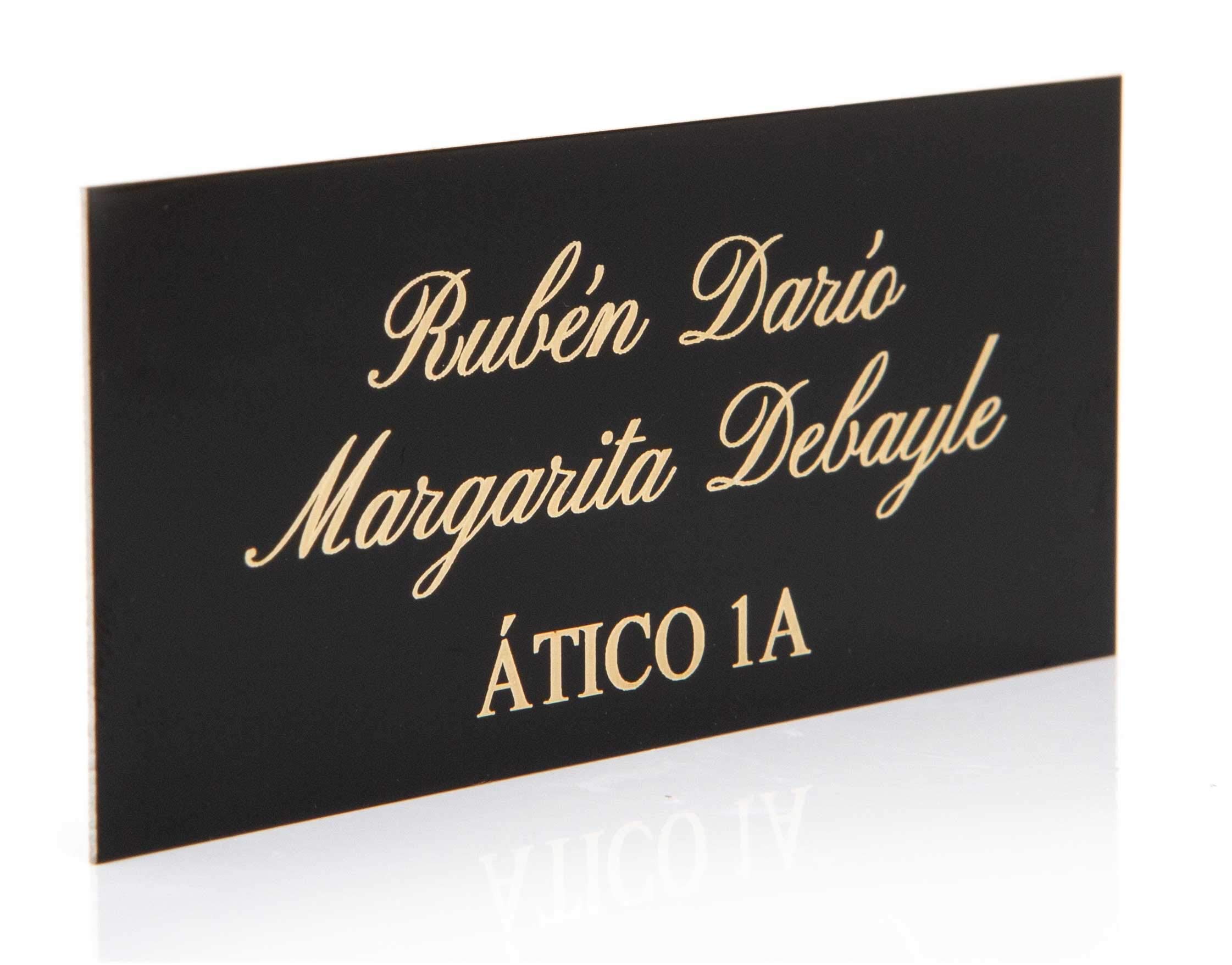 Lote hasta 30 Comunidades de Vecinos (Negro Brillante/Grabado Dorado)