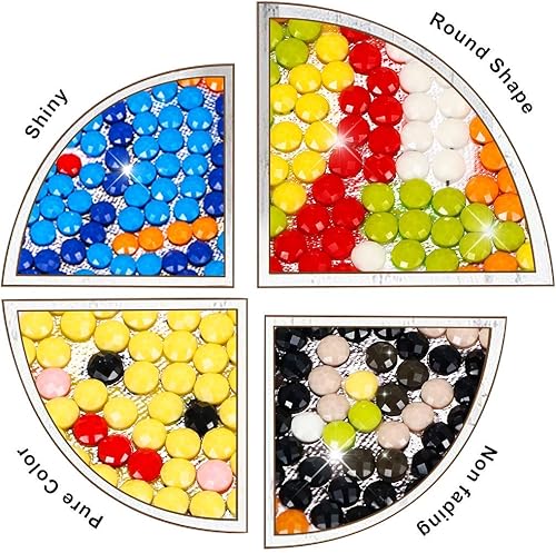 Miniatura 5 de Kit Sinceroduct de pintura de diamante, 18 piezas de calcomanía, caricaturas 5D, pintura con diamantes por números, lindo insecto, animales, para