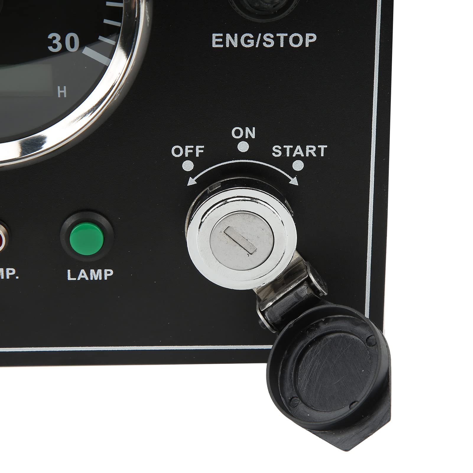 Aramox Tacómetro de Motor Marino Panel de Instrumentos de Aleación de Aluminio Velocímetro Multifunción 0 a 3000 RPM 24 V con Alarma de Temperatura de Agua de Presión de Aceite para Barco de Yate RV
