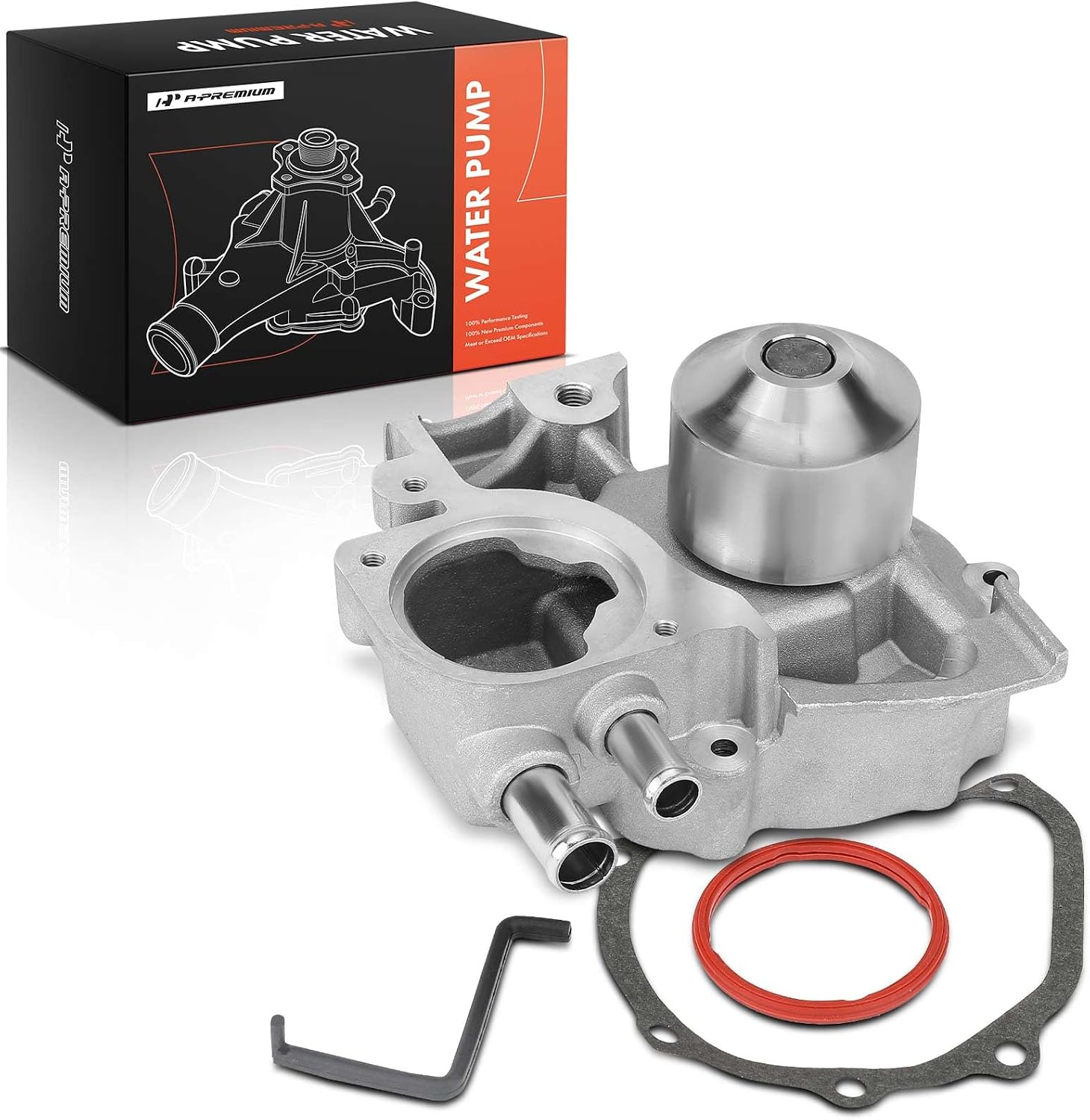 A-Premium Engine Water Pump with Gasket & Pulley Compatible with Subaru Forester 2008-2013 Impreza 2008-2012 WRX 2013-2015 2.5L Turbocharged