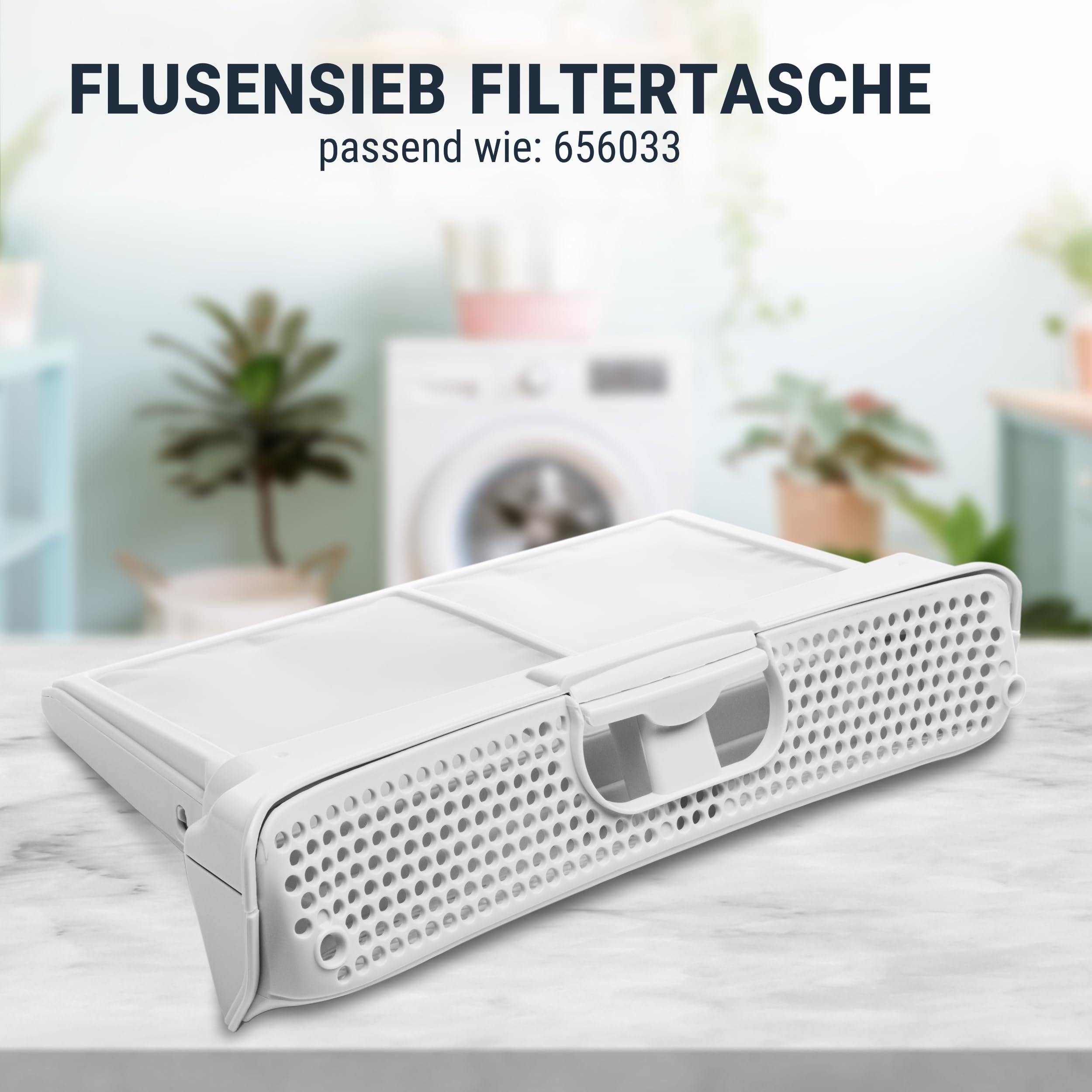 Flusensieb Filtertasche Filter für Bosch Siemens Neff Balay 656033 00656033 für Trockner wie iQ300 iQ390 IQ500 iQ700 IQ790 iQ800 IQ890 Waschtrockner