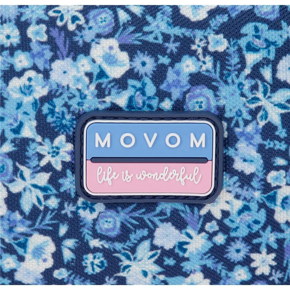 Movom Spring Vibes Mochila Escolar Doble Compartimento Adaptable a Carro Marino 32x45x19 cm Poliéster 27,36L
