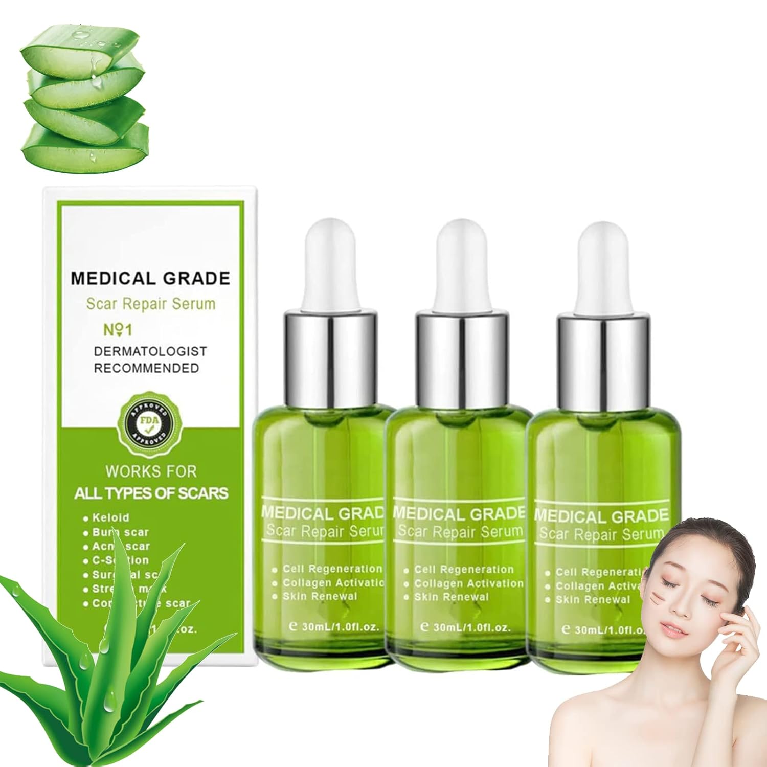 Goopgen Advanced Scar Repair Serum, Goopgen Medical Grade Scar Repair Serum, Nature