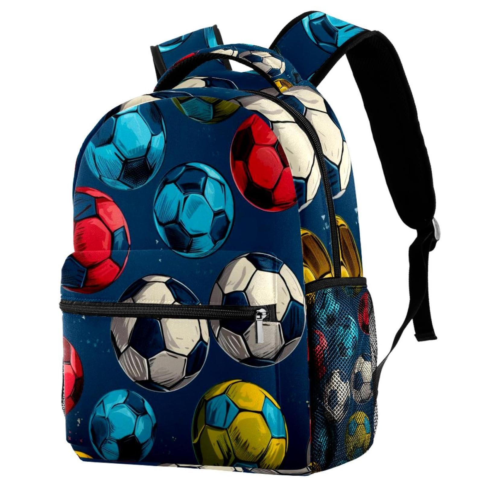 Sac à dos d'école avec porte-bouteille filles garçons Campus bleu