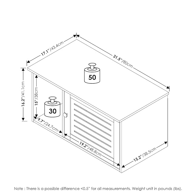 Foto 2 de 7 de Furinno Peli Farmhouse - Caja de Arena Oculta para Gatos con Divisor, ébano