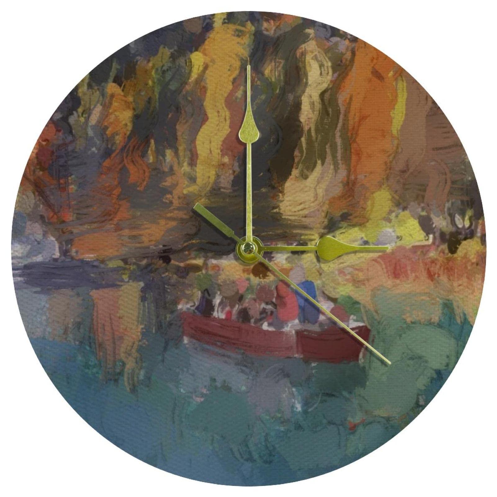 Horloge murale ronde en acrylique au design épuré et durable