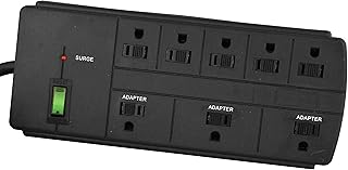 Go Green Power GG-18316BK 8 Outlet Surge Protector, Black