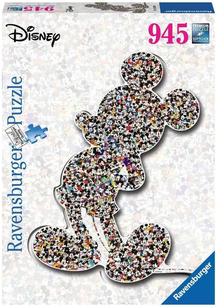 Amazon.com: Ravensburger Disney Mickey Mouse Shaped 945 Piece Jigsaw ...