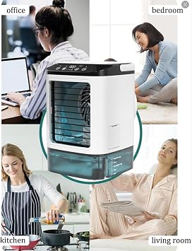 With Ice Box Mini Air Conditioner, Car AC Silent Atomization Portable AC for Car Air Cooler