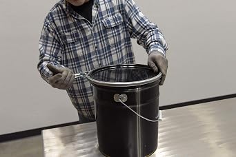 Vestil LID-STL-LL-UNR Steel UN Rated Lever Lock Closing Ring for 5 Gallon Pail Lids Silver