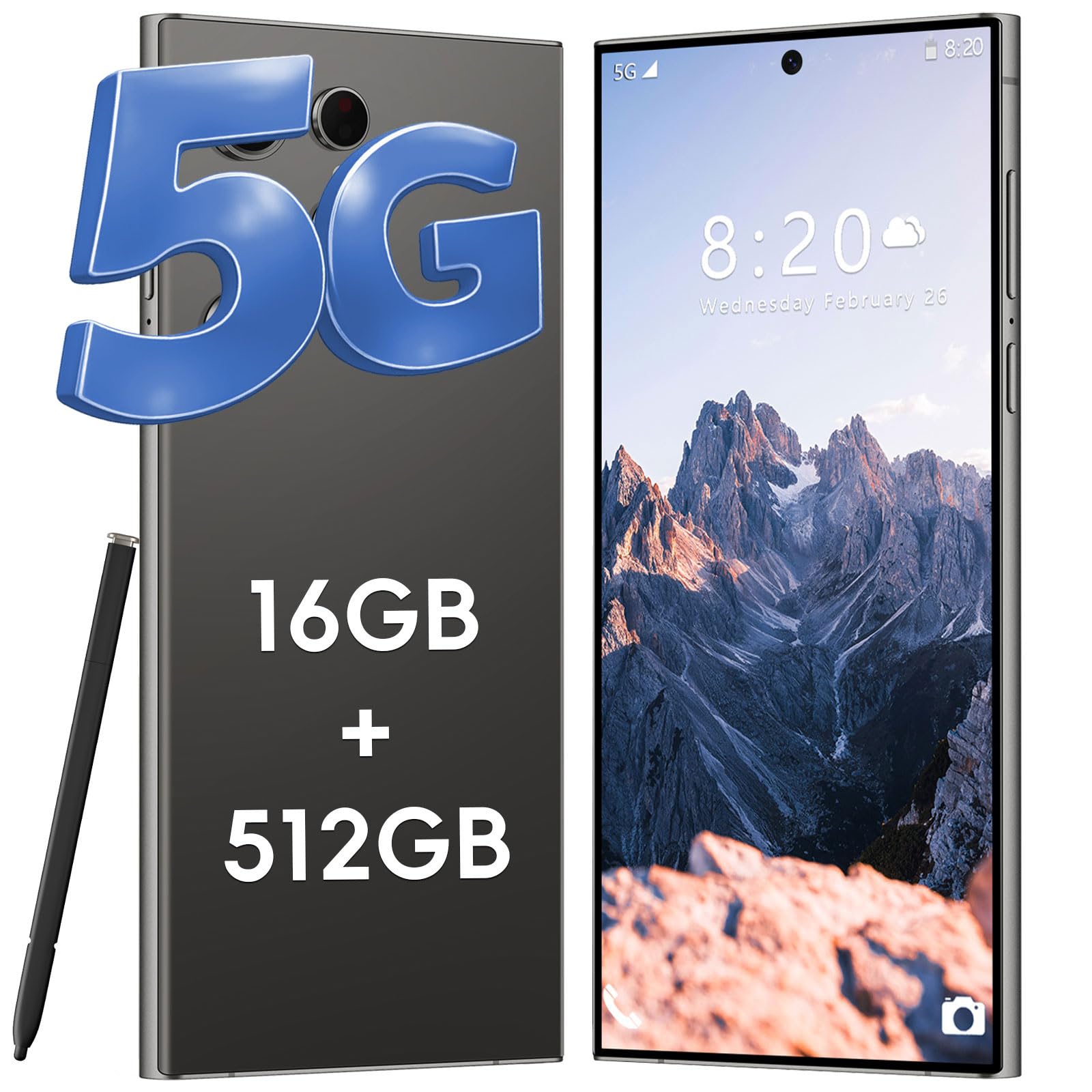 I24 Ultra 5G Unlocked Cell Phone, 8+ 256GB, Android 14 Unlocked Smartphone, 6.99" HD+ Scr…