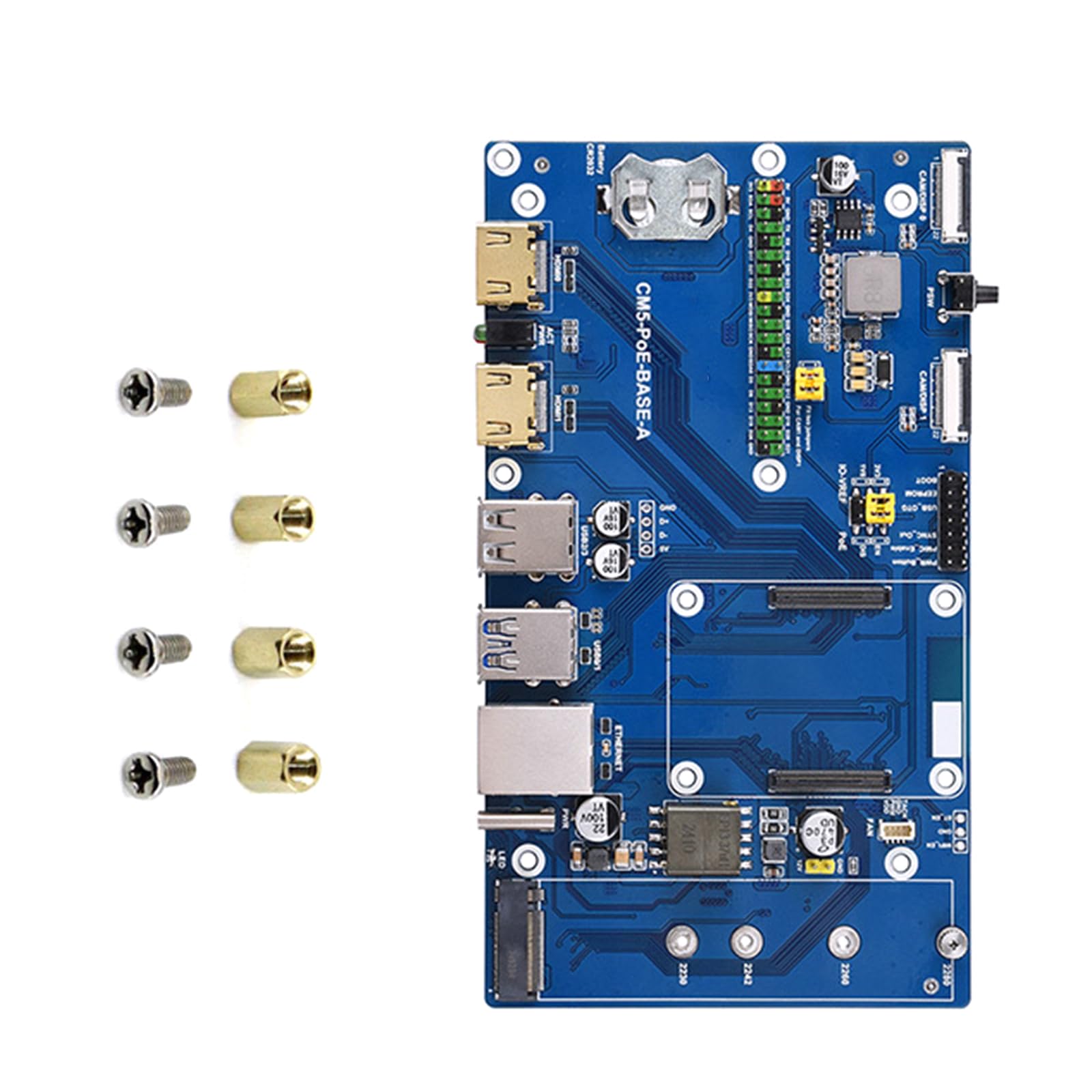 Scheda base Ethernet CM5 Modulo di elaborazione 5 con NVMe Disk e periferiche complete di connessione per sviluppatori accessori